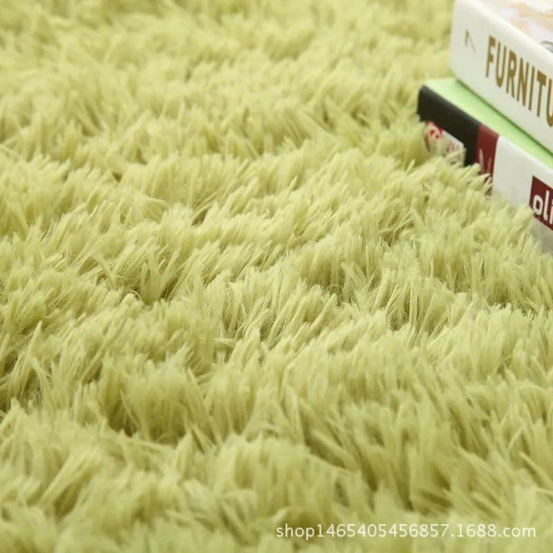 Gradient Polyester Bedside Rug Non Slip Machine Washable Living Room
