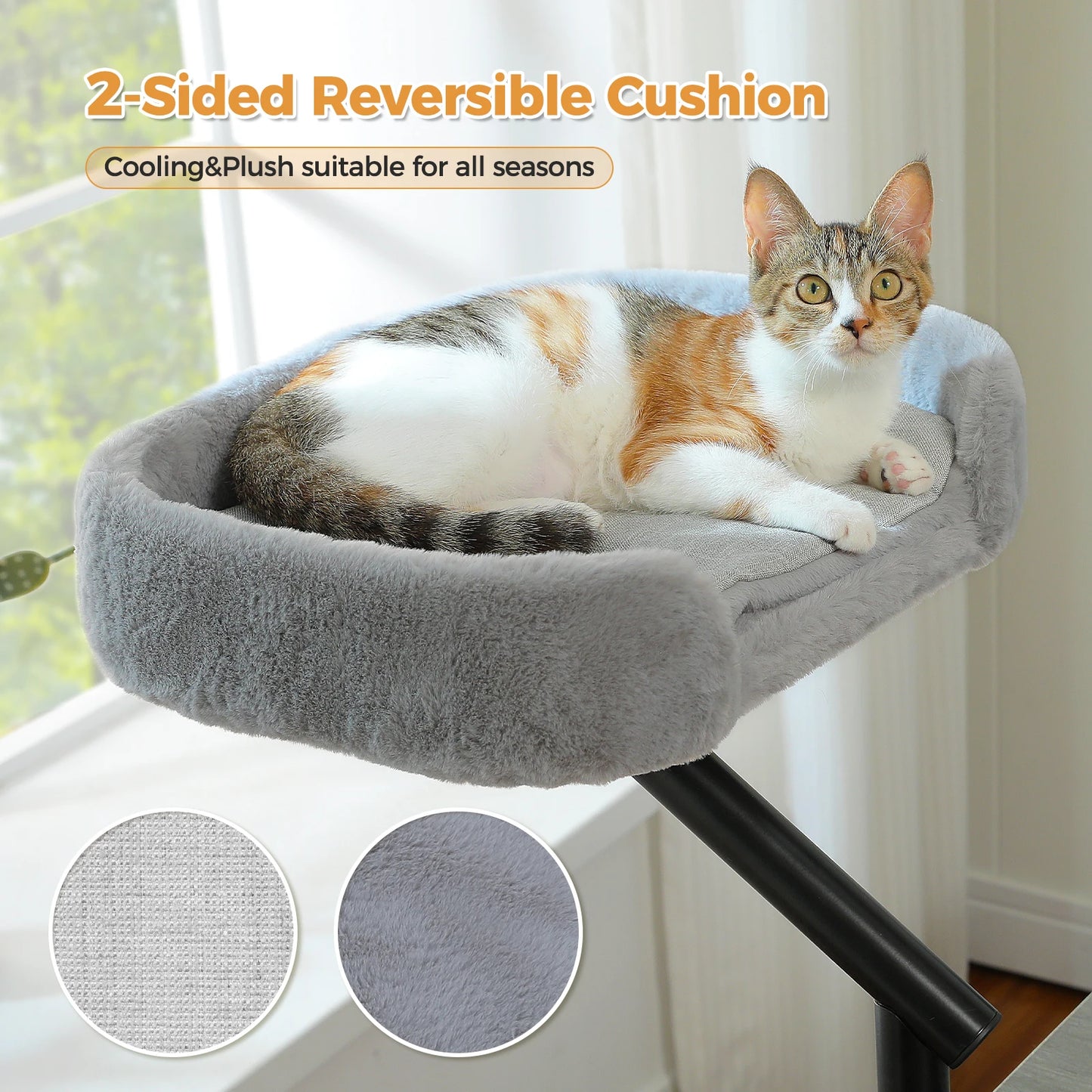PAWZ Road Cat Desk Bed 360 Rotatable Stand For Indoor Cats