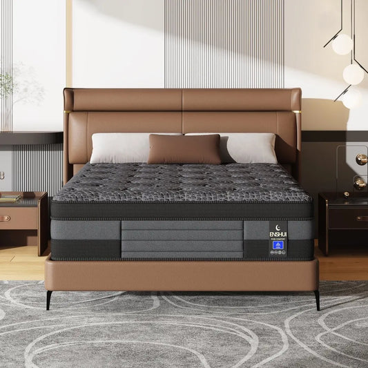 NONECN Memory Foam Pocket Spring Mattress Medium Firmness