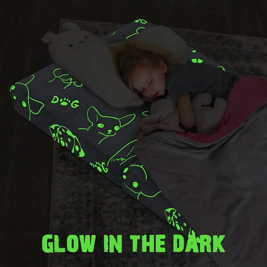 Glow In Dark Foldable Floor Mattress For Kids Nap Mat