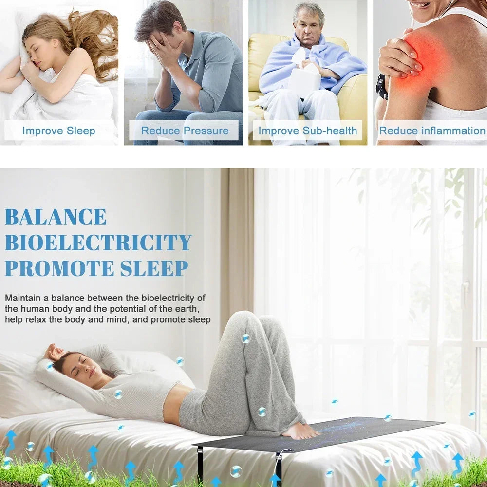 Grounding Mattress Conductive Earthing Sleep Mat For Anti Static Rest