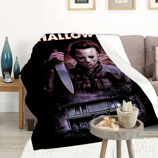 Halloween Horror Movie Character Blanket for Sofa Bed Travel Camping