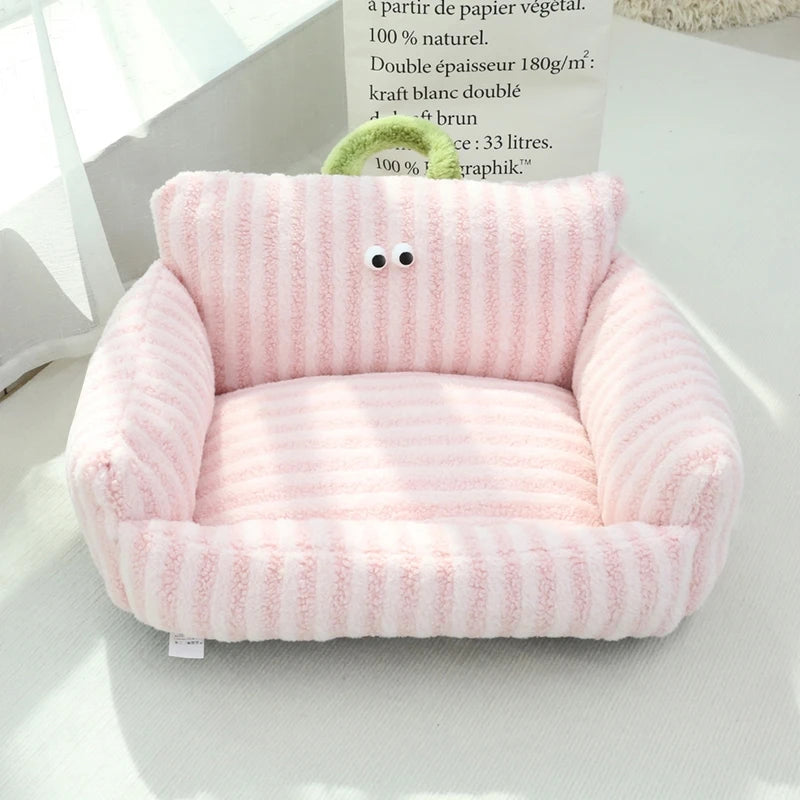 NONECN Puppy Winter Dog Bed Linen Sofa Kennel Nest