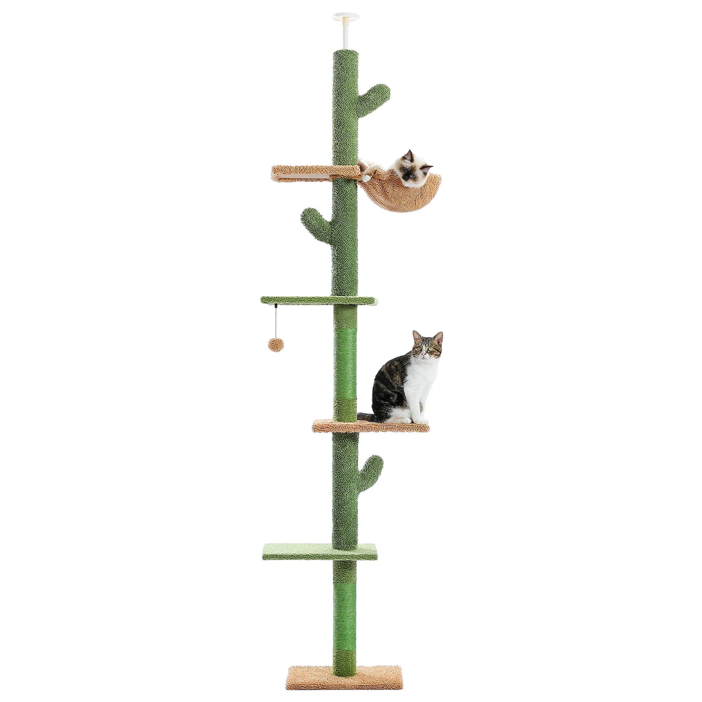 PAWZ Road Cat Tree 5Tier Floor To Ceiling Climbing Tower