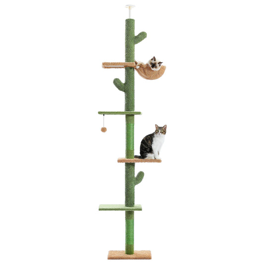 PAWZ Road Cat Tree 5Tier Floor To Ceiling Climbing Tower