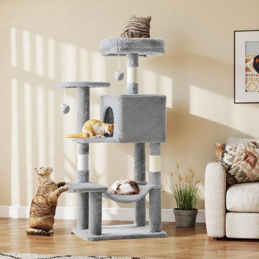 JHK Cat Tree Indoor Multi Cat Climbing Tower With Scratching Posts