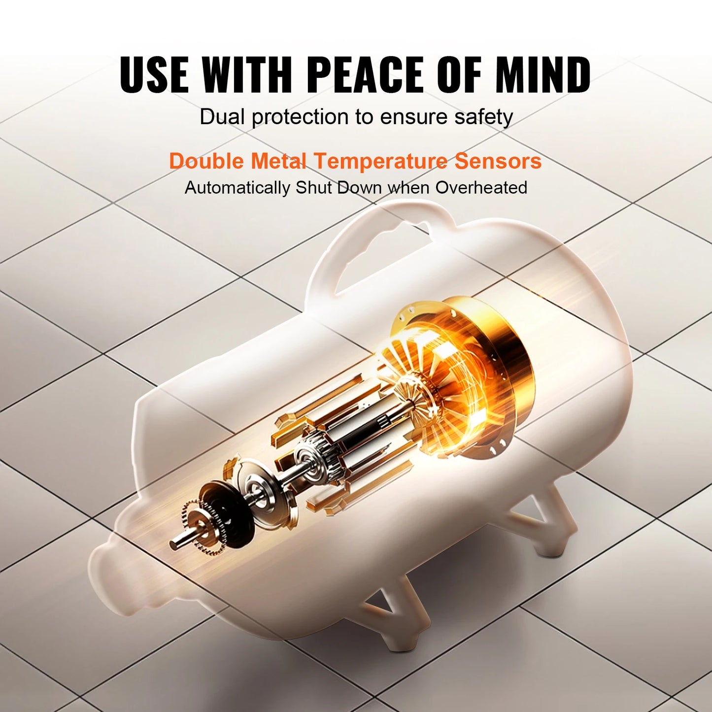 SucceBuy Dog Blow Dryer Adjustable Speed Temperature Control