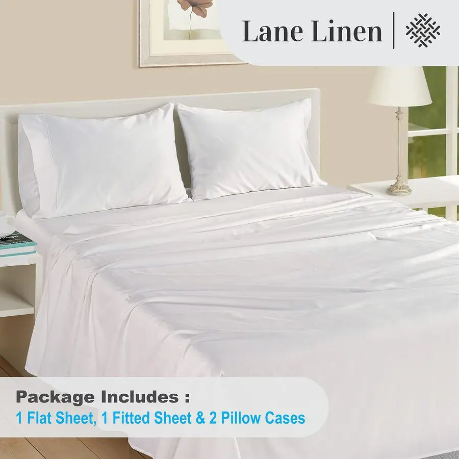 Egyptian Cotton Sheets Set Silky Sateen Weave