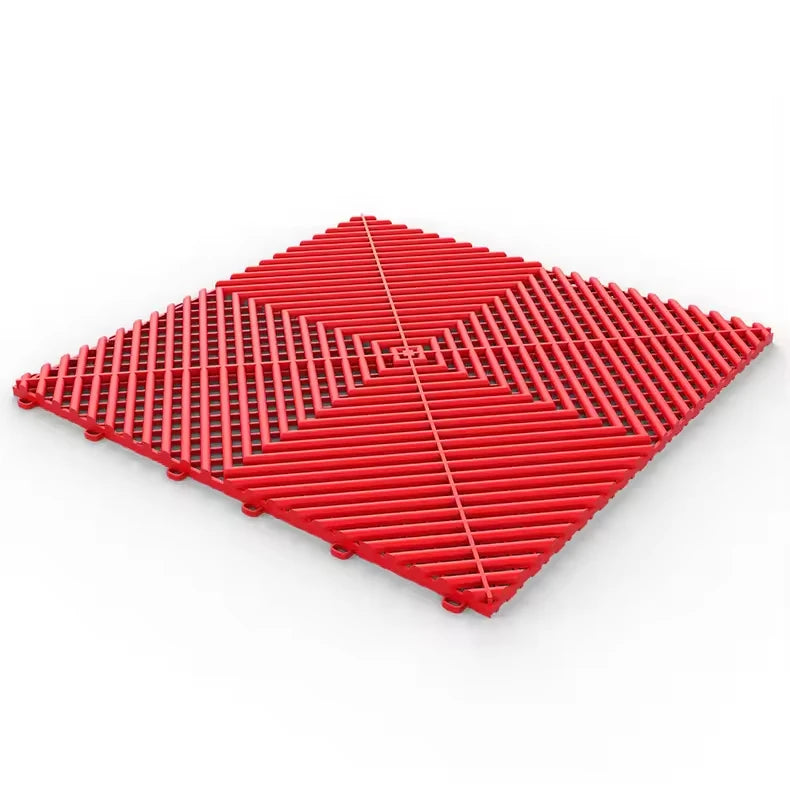 Interlocking Drainage Tiles 20 Pack for Garage Floor Non Slip PVC